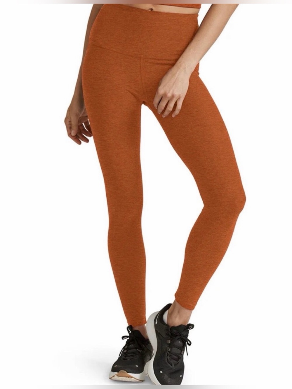 Beyond Yoga Warm Clay Heather High Waisted Leggings M Soft Spacedye